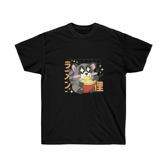 Kawaii Aesthetic, Yami Kawaii Racoon Ramen T-Shirt