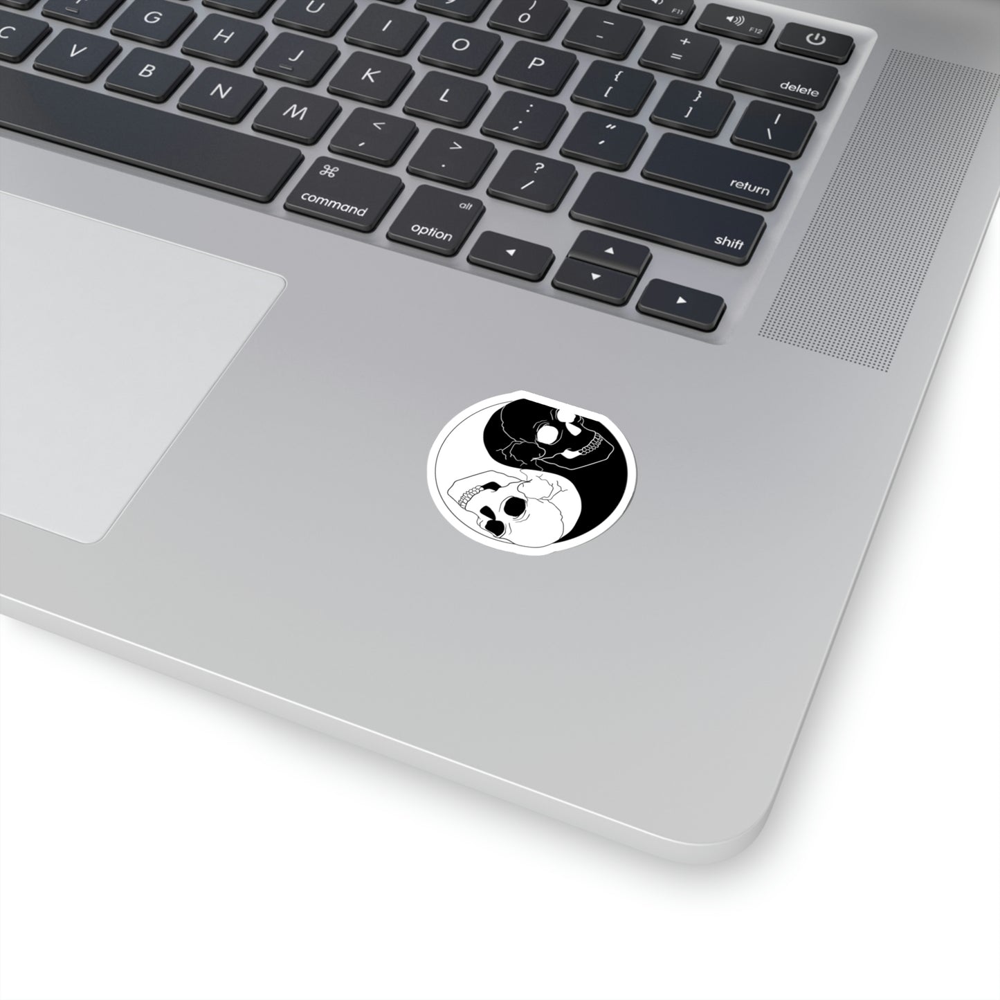Ying Yang Skulls, Goth Aesthetic Sticker