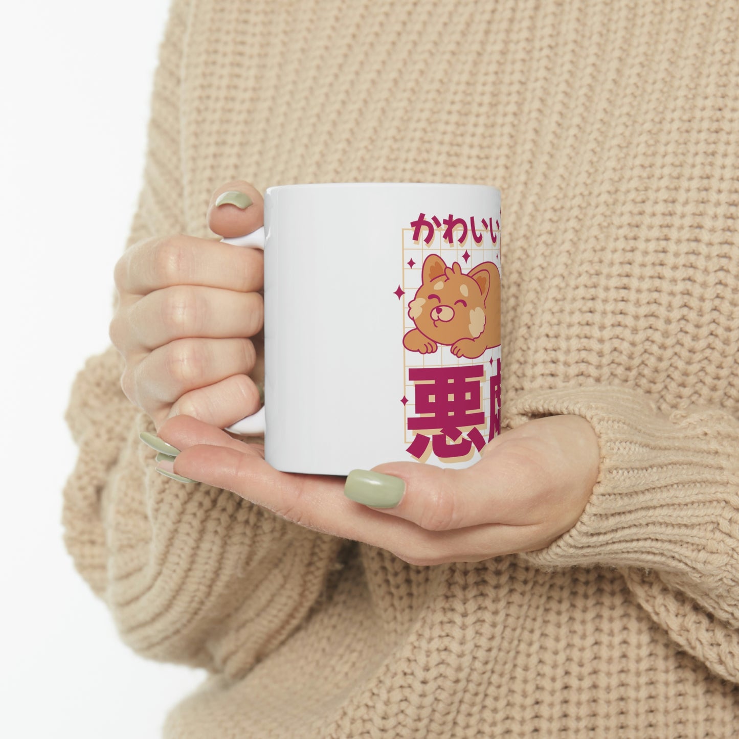 Pastel Kawaii Aesthetic, Yami Kawaii, Japanese Aesthetic Otaku Cute White Ceramic Mug 11oz