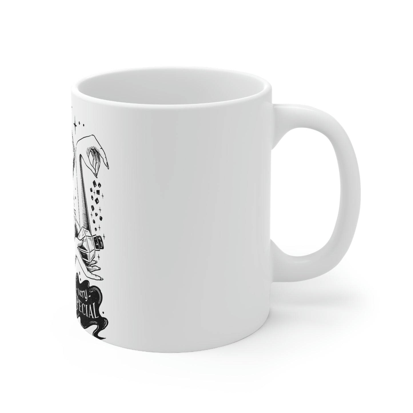 Witch Special, Goth Aesthetic White Ceramic Mug