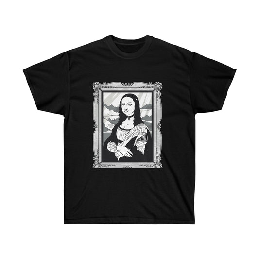 Mona Lisa in Goth Style, Gothic Aesthetic T-Shirt