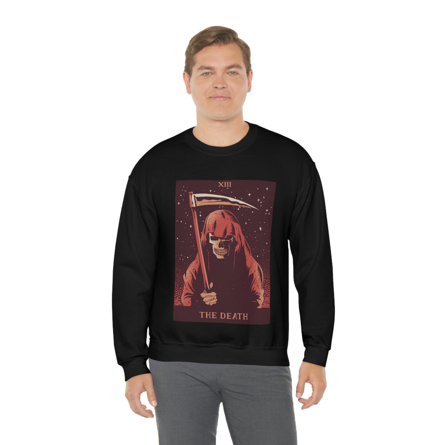 The Death Grim Reaper Tarot Card Goth Aesthetic Sweatshirt