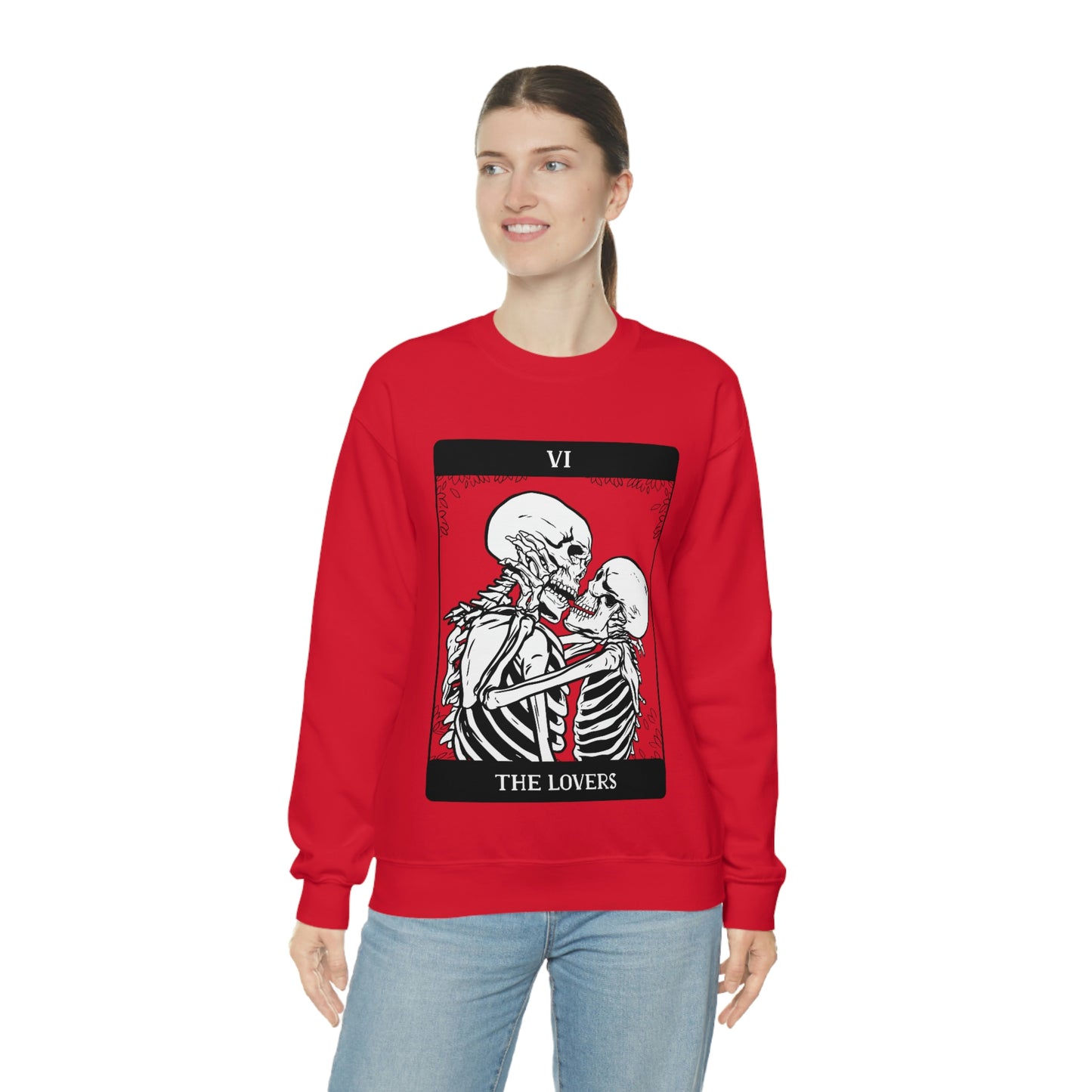 The Lovers Tarrot Card Goth Aesthetic Sweatshirt