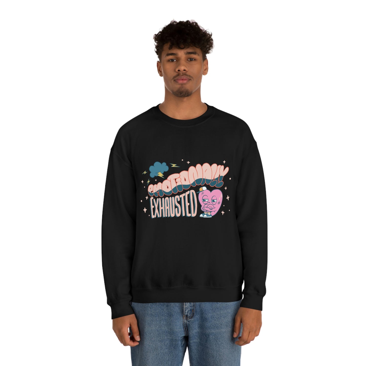 Anti Valentines Day Emotionally Exhausted Sweatshirt