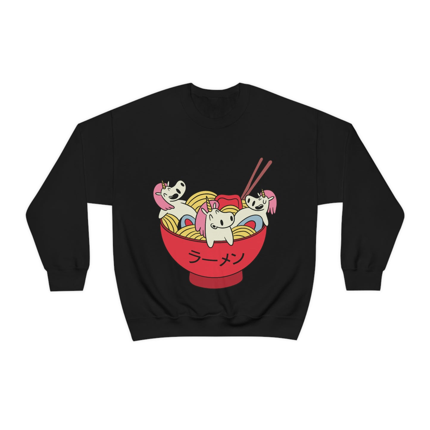 Japanese Aesthetic Unicorn In Ramen Sweatshirt