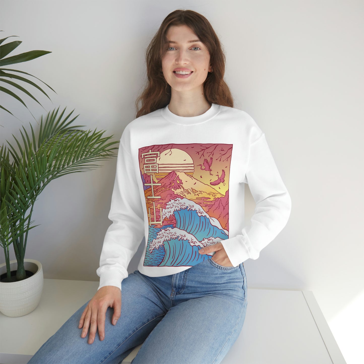 Kawaii Aesthetic Japanese Retro Vaporwave Art Sweatshirt