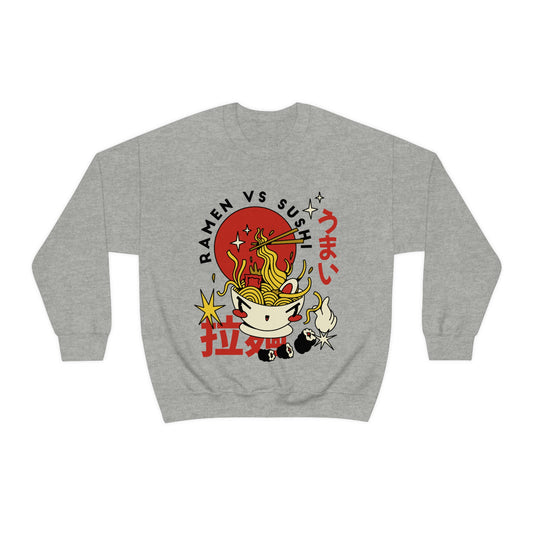 Japanese Aesthetic Ramen Vs Sushi Sweatshirt