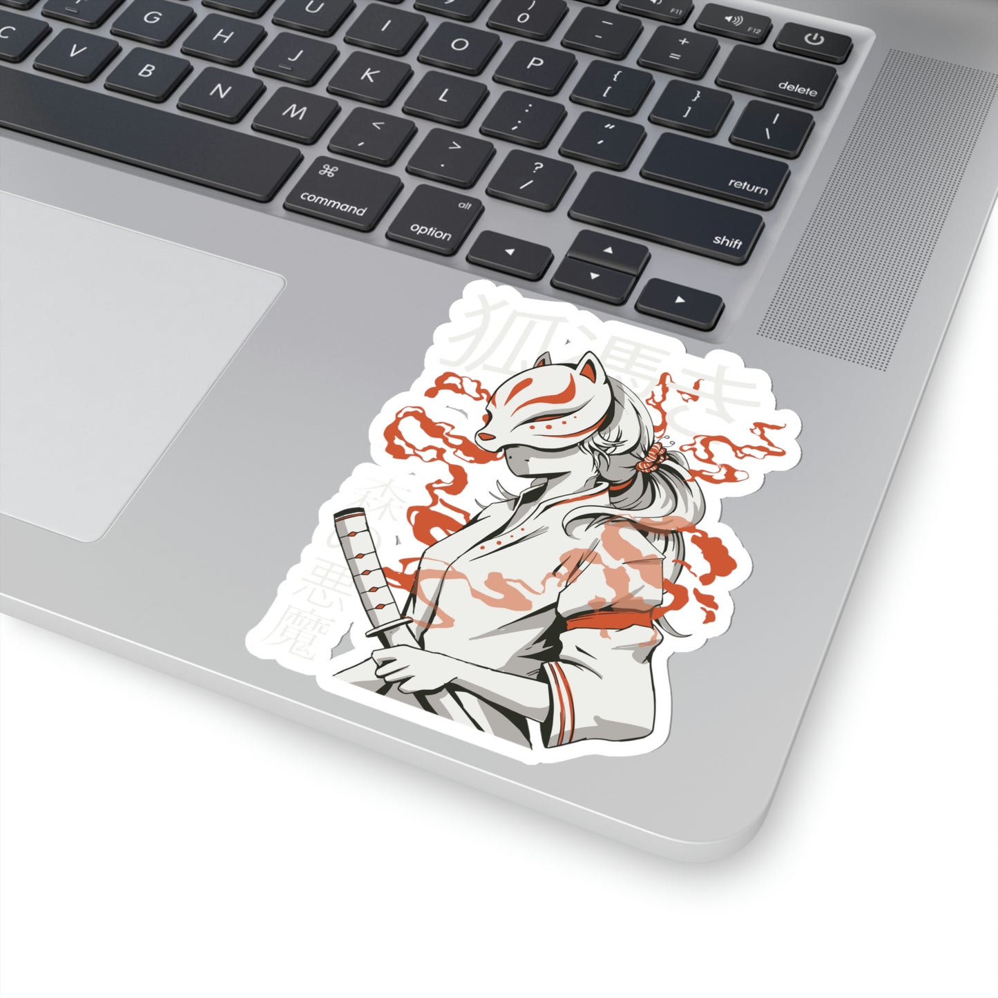 Japanese Aesthetic Kitsune Samurai Sticker