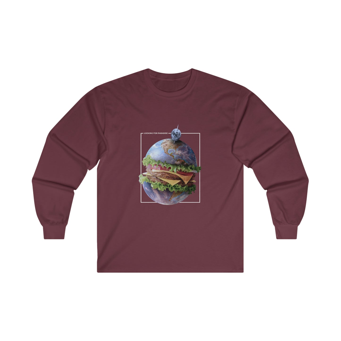 Planet Home Hamburger Y2k Aesthetic Long Sleeve T-Shirt