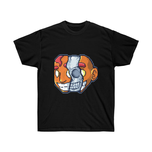 Pixel Split Skull T-Shirt