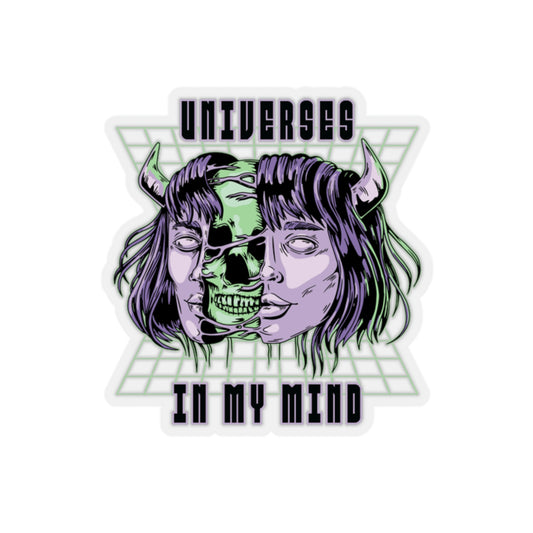 Universes In My Mind Pastel Goth Aesthetic Cyber Sticker