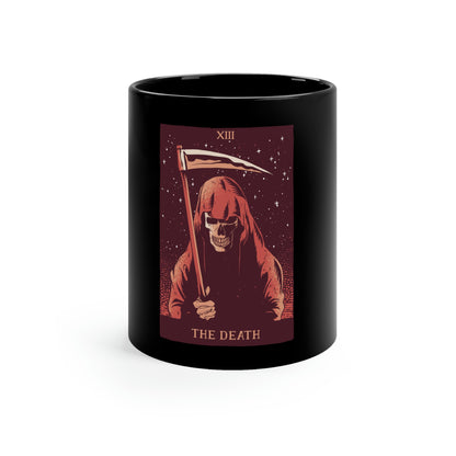 The Death Grim Reaper Tarot Card Goth Aesthetic 11oz Black Mug