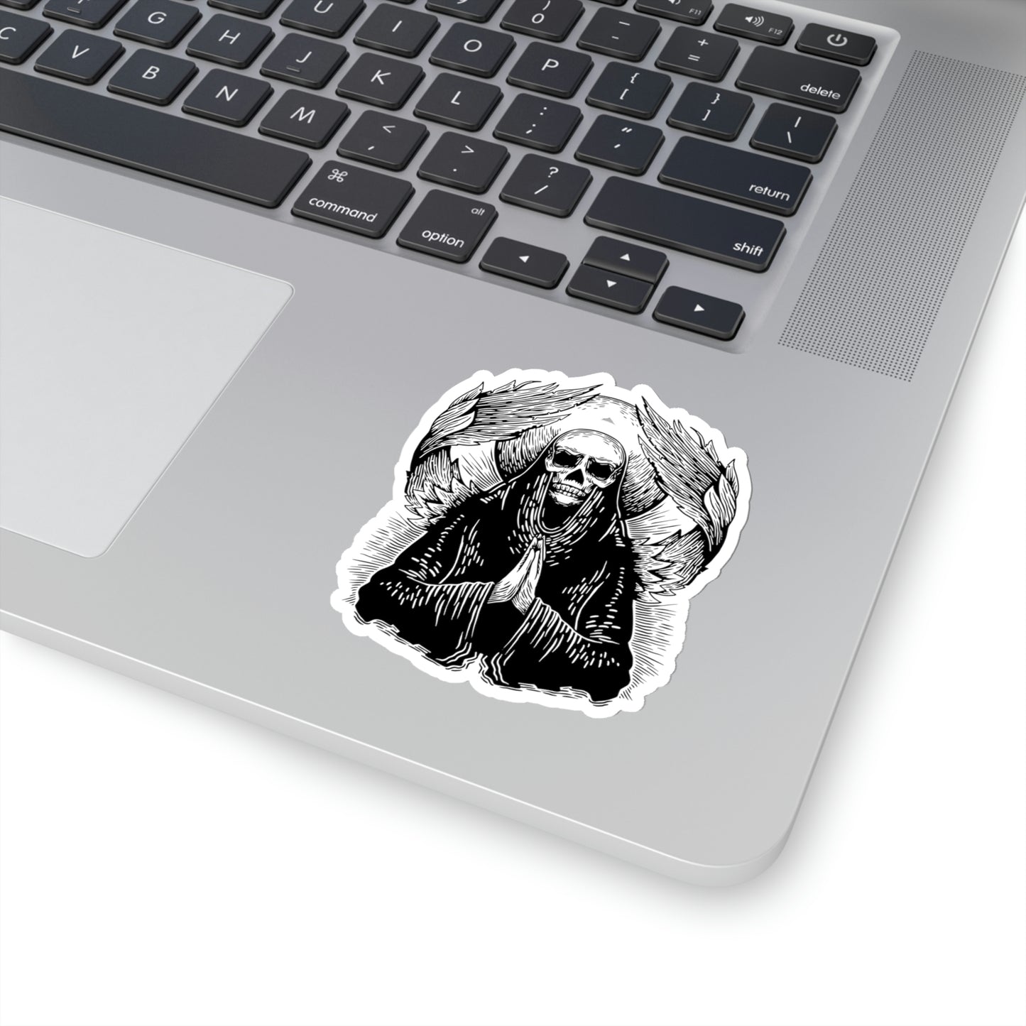 Angel Skull, Goth Aesthetic Sticker