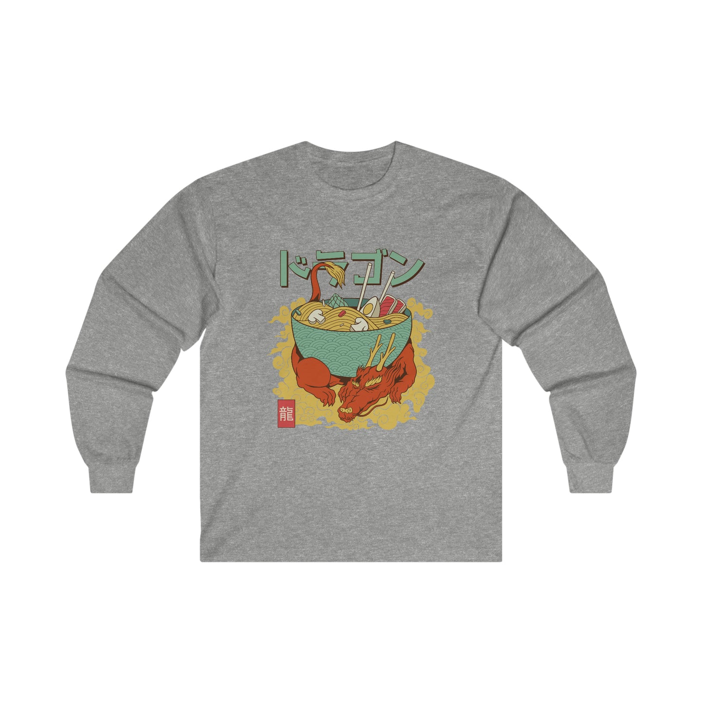 Japanese Aesthetic Dragon Ramen Long Sleeve Shirt