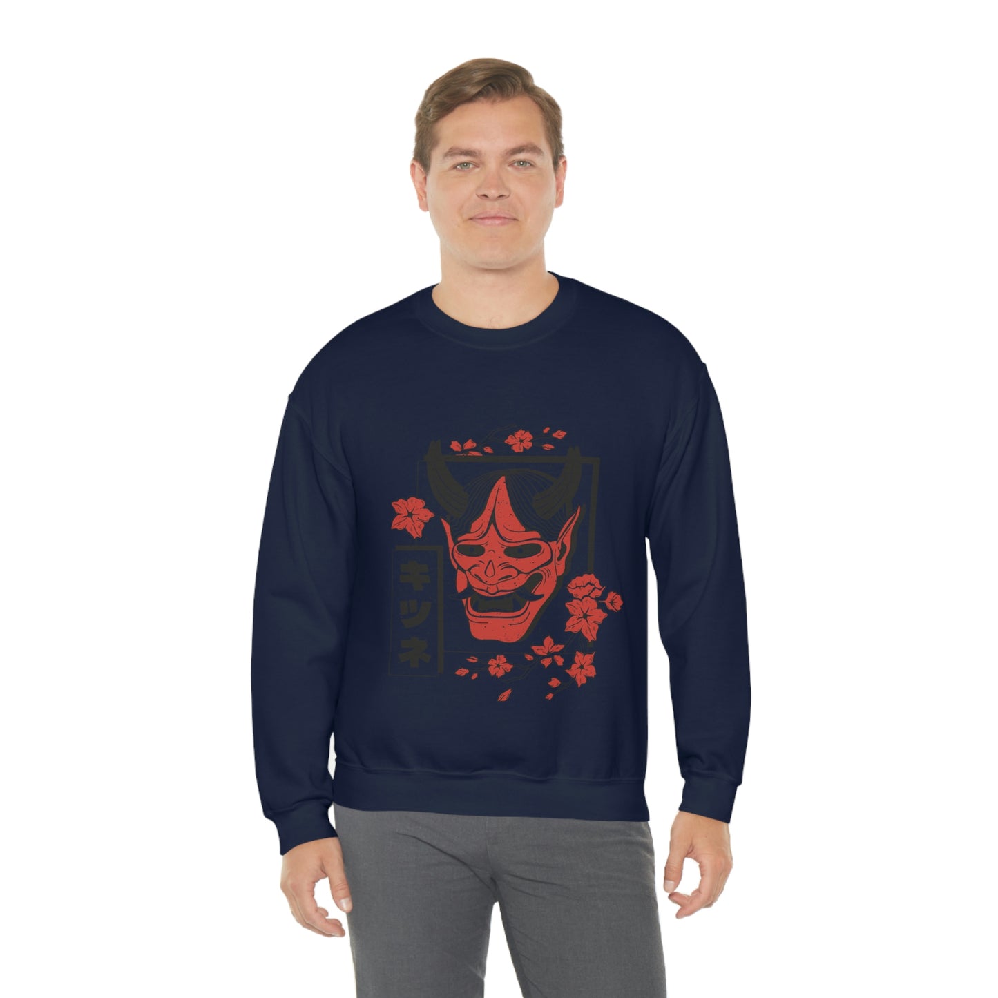 Indie Japanese Art, Japan Streeetwear Retro, Japanese Aesthetic Mask Sweatshirt