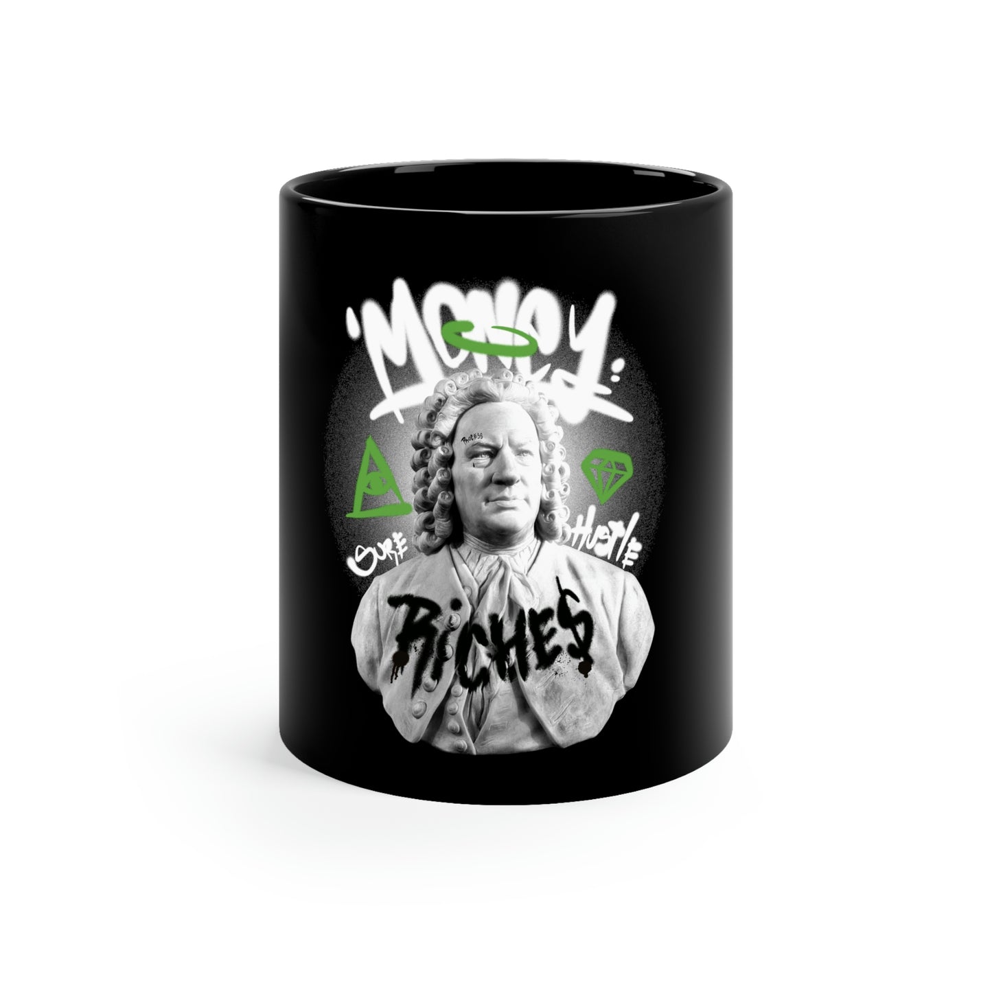 Graffiti On Statue Y2k Aesthetic 11oz Mug