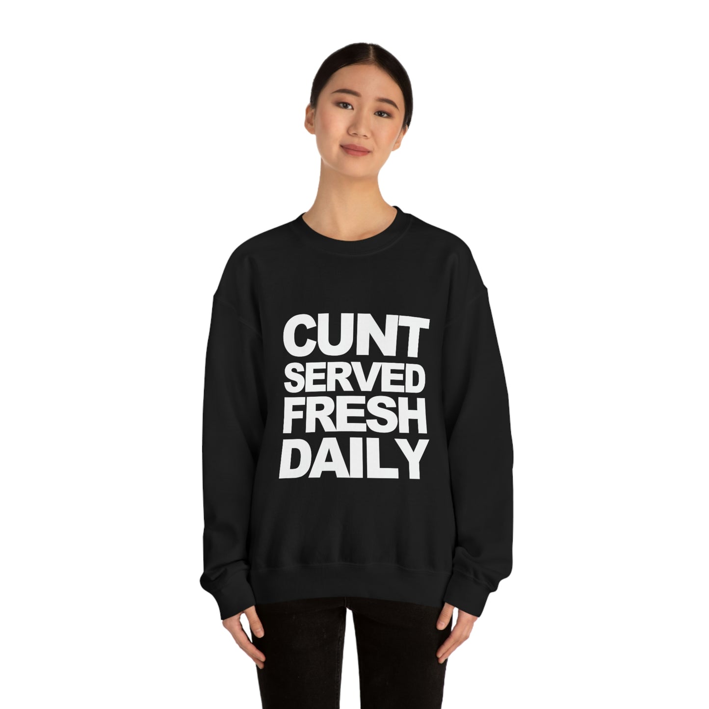 Cunt Served Fresh Daily Shirt, Y2k Aesthetic Sweatshirt