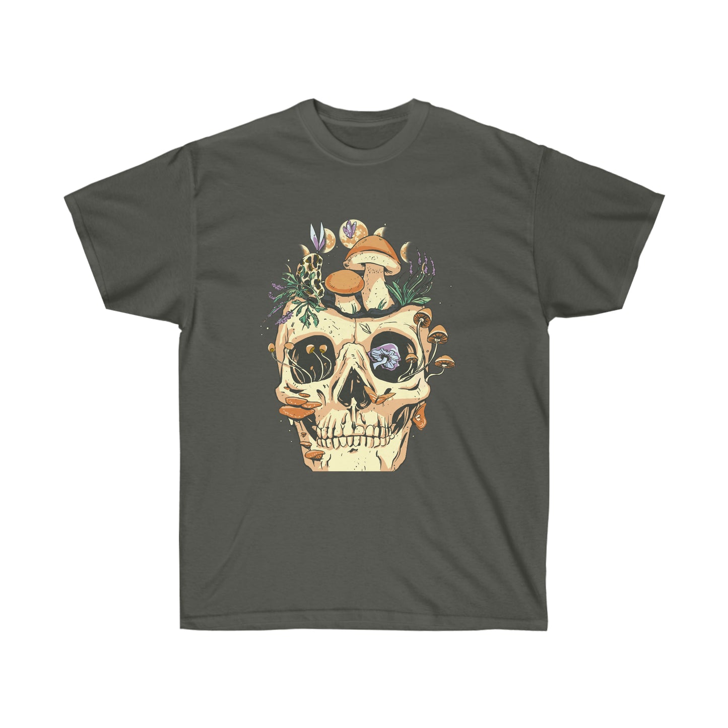 Cottagecore Aesthetic Skulls Mushroom T-Shirt