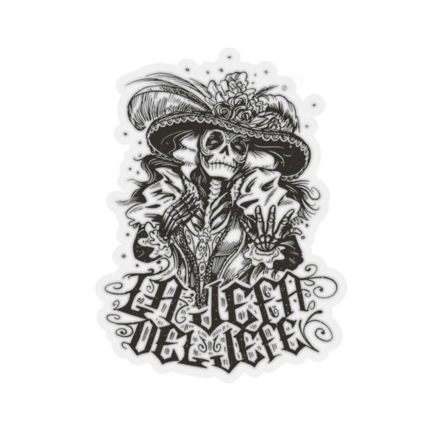 Mexican Skeleton LA JEFA DEL JEFE Sticker