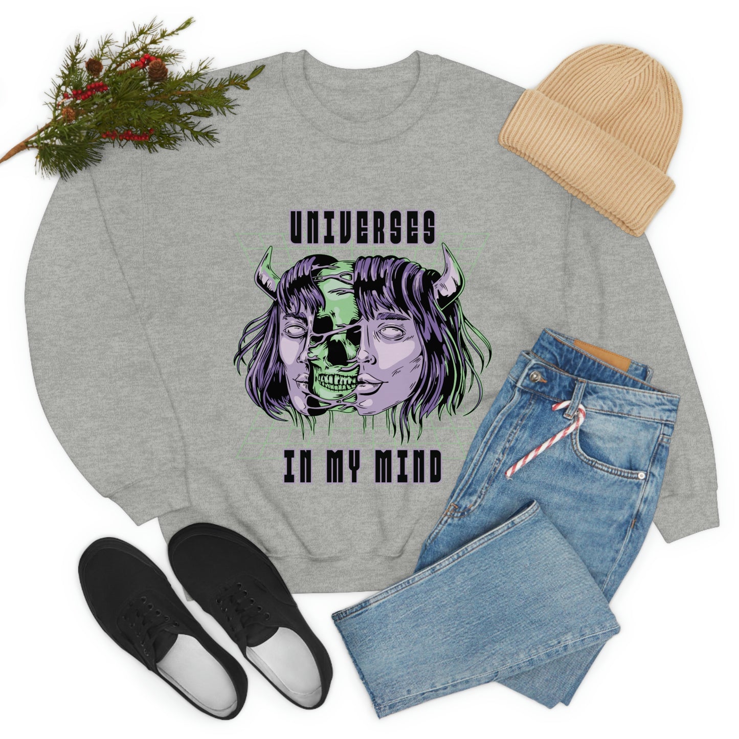 Universes In My Mind Pastel Goth Aesthetic Cyber Sweatshirt