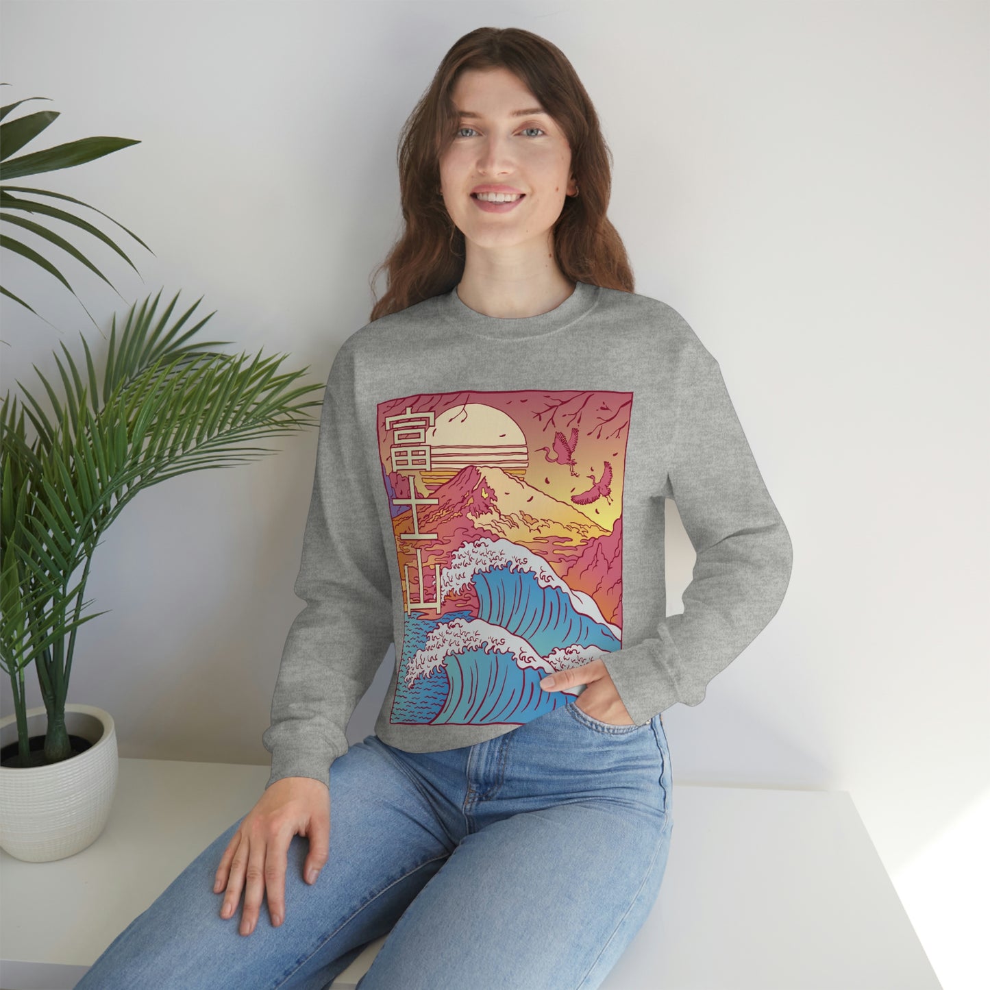 Kawaii Aesthetic Japanese Retro Vaporwave Art Sweatshirt