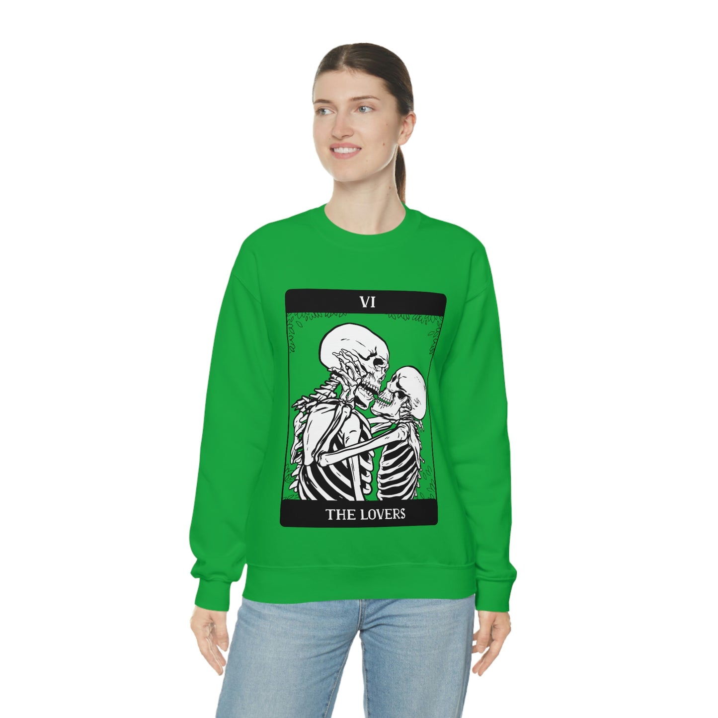 The Lovers Tarrot Card Goth Aesthetic Sweatshirt