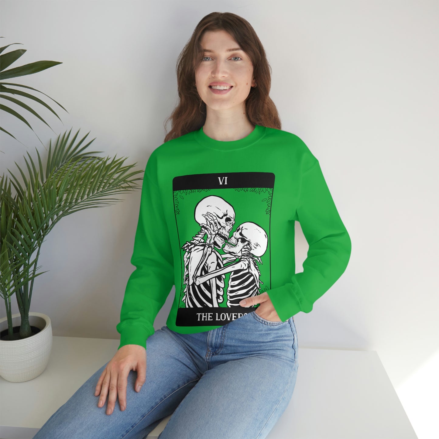 The Lovers Tarrot Card Goth Aesthetic Sweatshirt