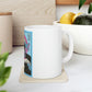 Japanese Aesthetic Ramen Wave Retrowave White Ceramic Mug 11oz