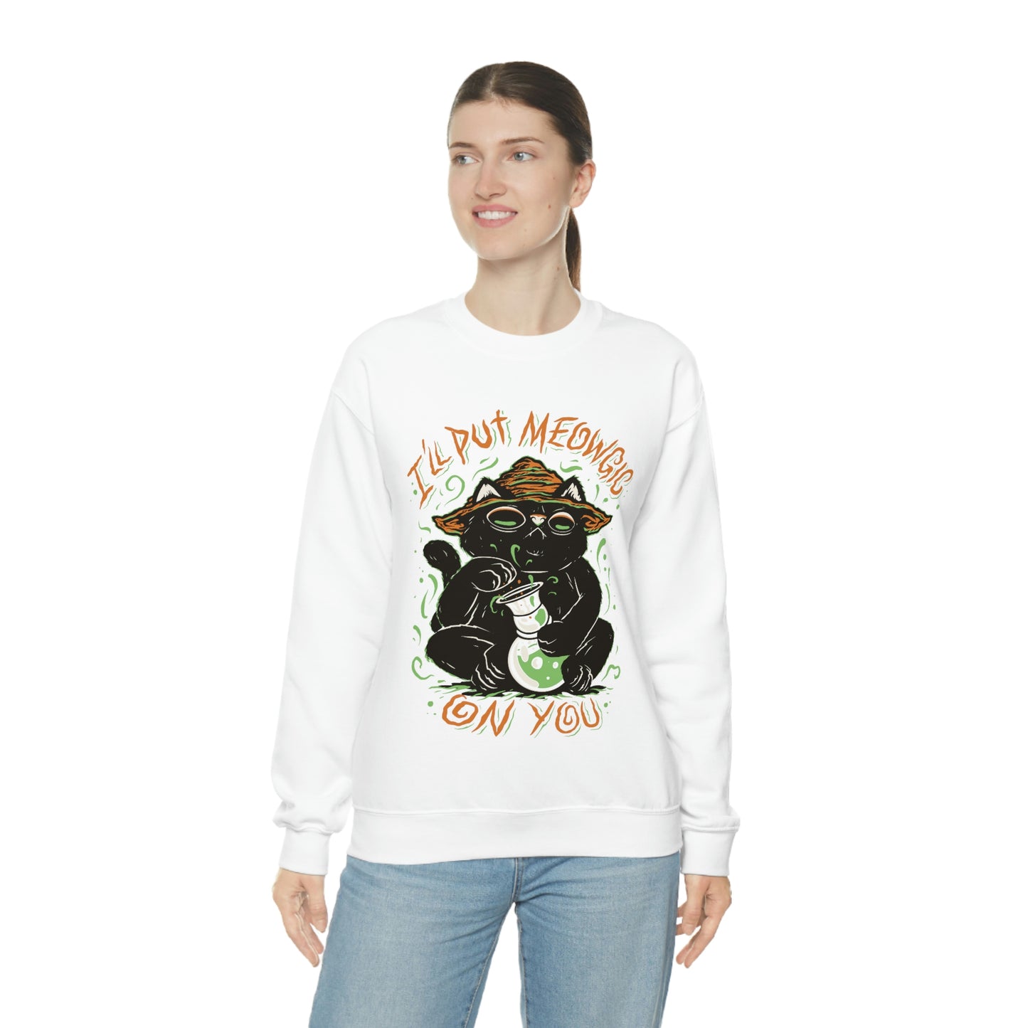 Ill put Meowgic On You Goth Aesthetic Sweatshirt