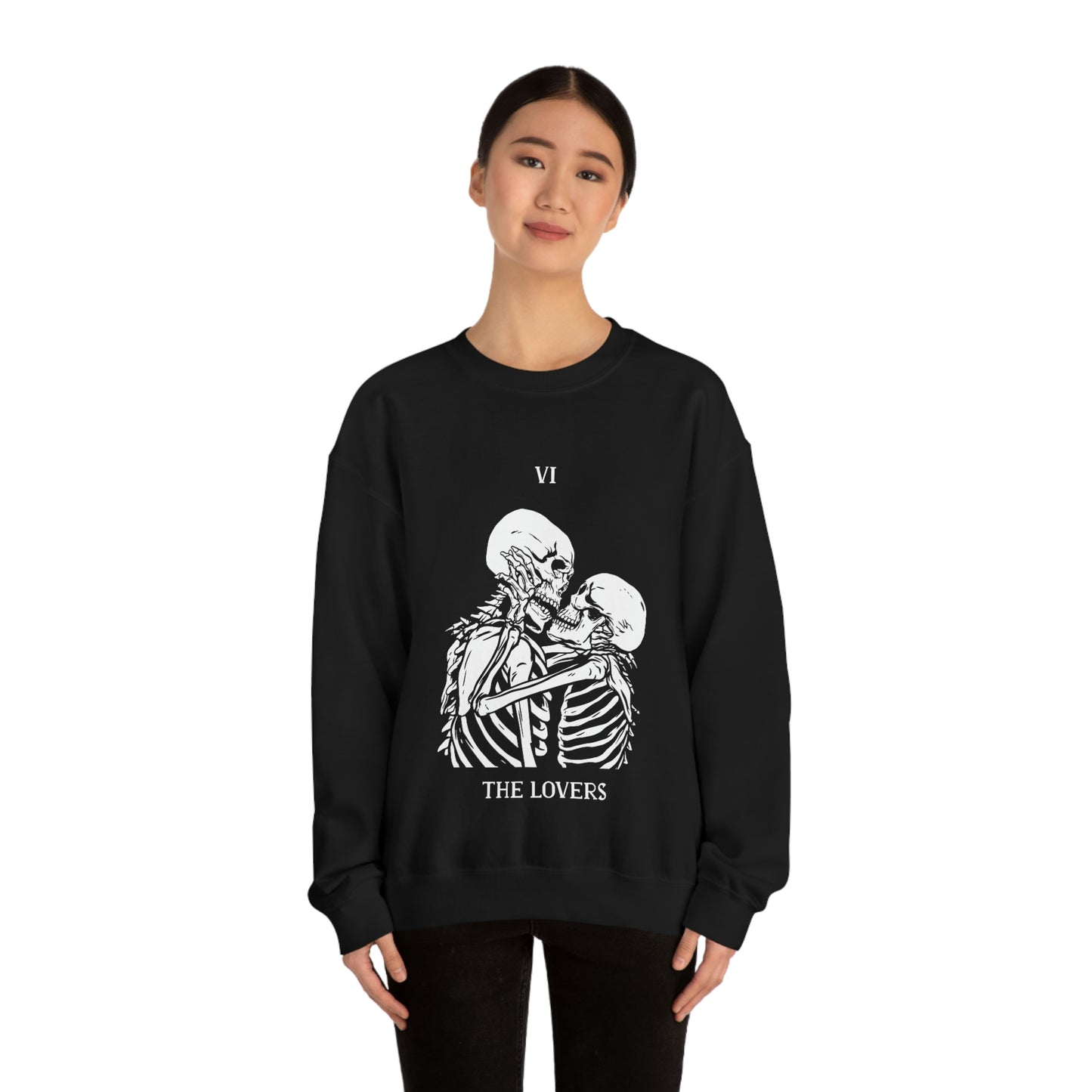 The Lovers Tarrot Card Goth Aesthetic Sweatshirt