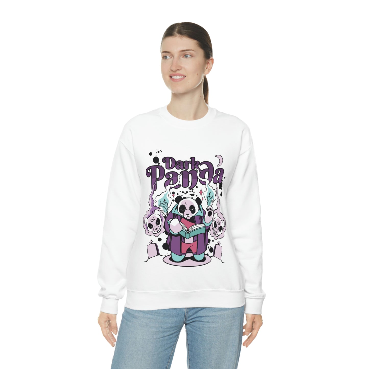 Dark Panda Pastel Goth Aesthetic Sweatshirt