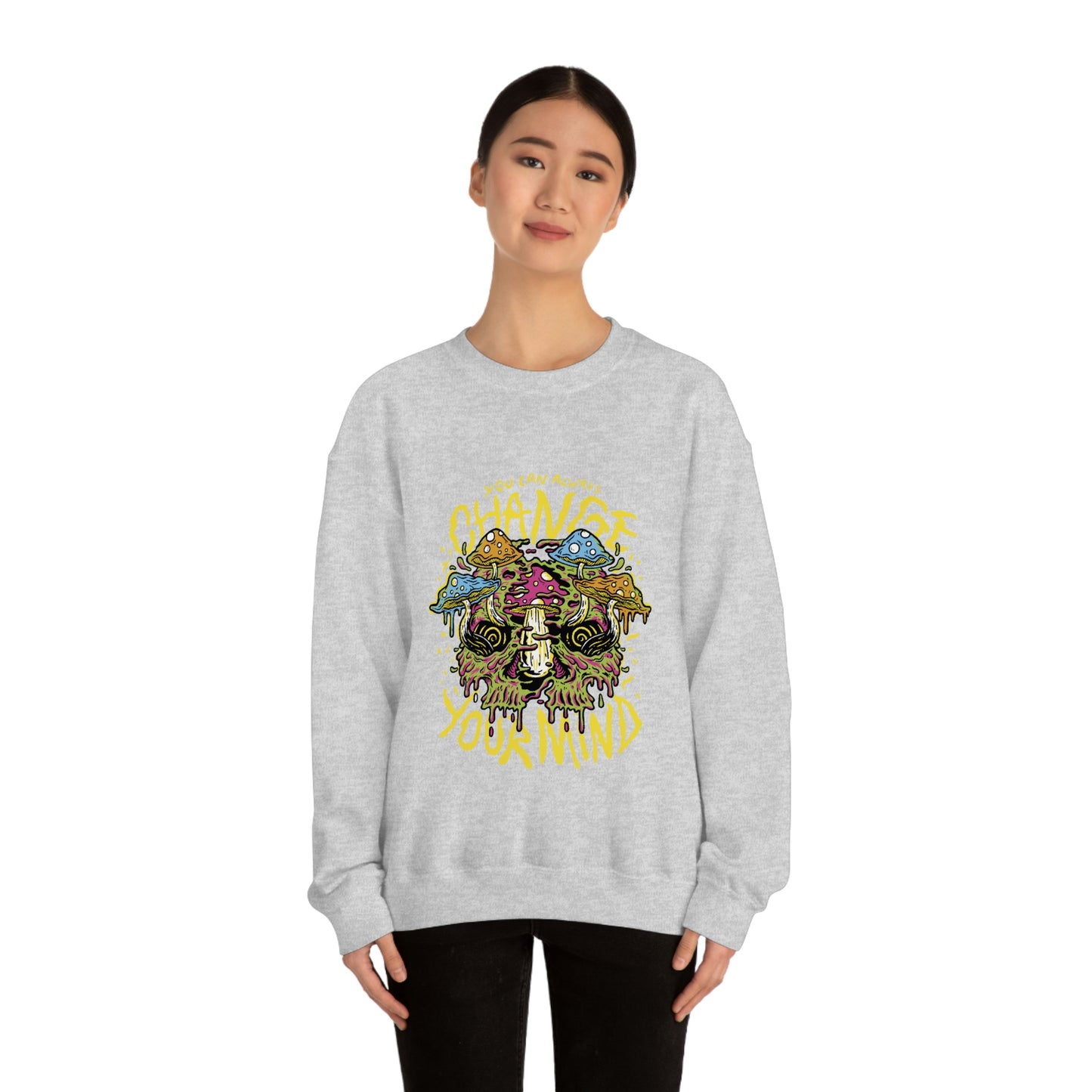 Cottagecore You Can ALways Change Your Mind Psychedelic Sweatshirt