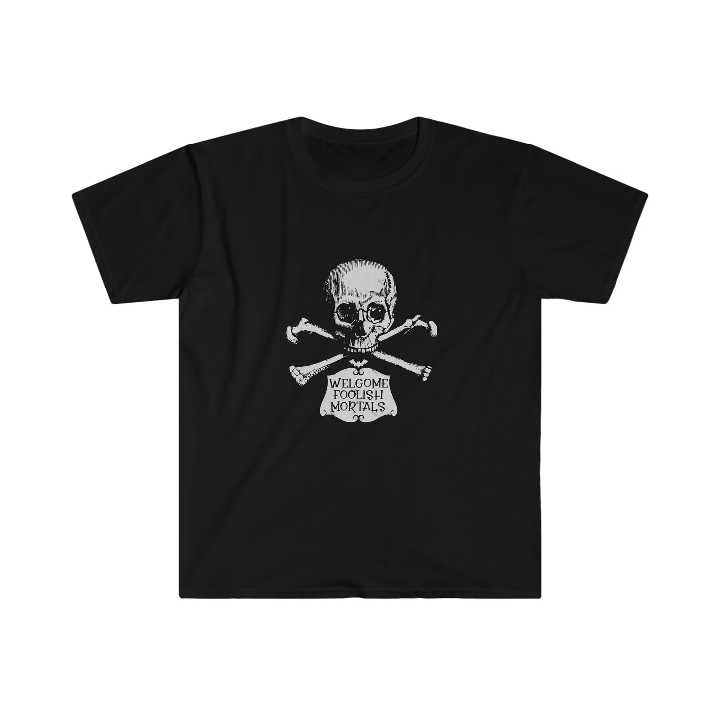 Goth Y2k Clothing Alt Aesthetic Goth Punk Welcome Mortals Skull T-Shirt