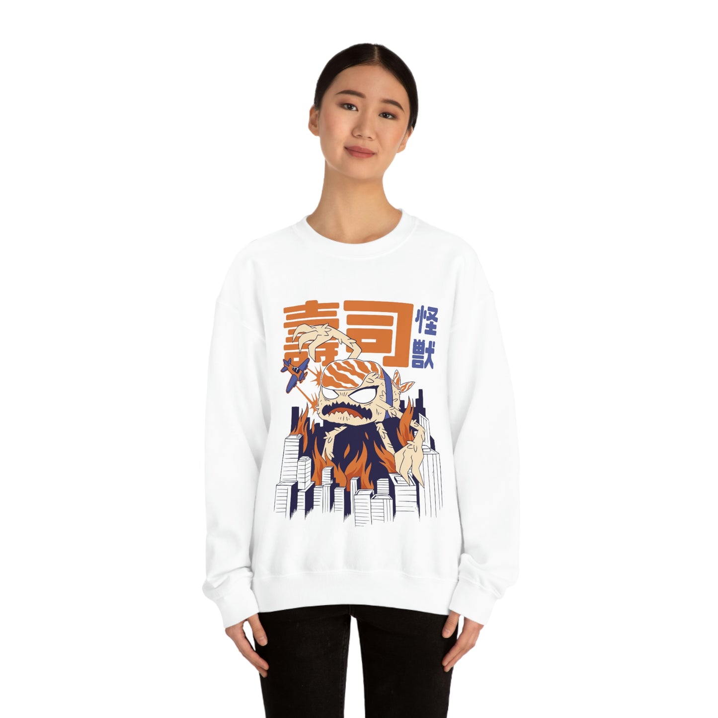Japanese Aesthetic Sushi Kaiju Monster Sweatshirt