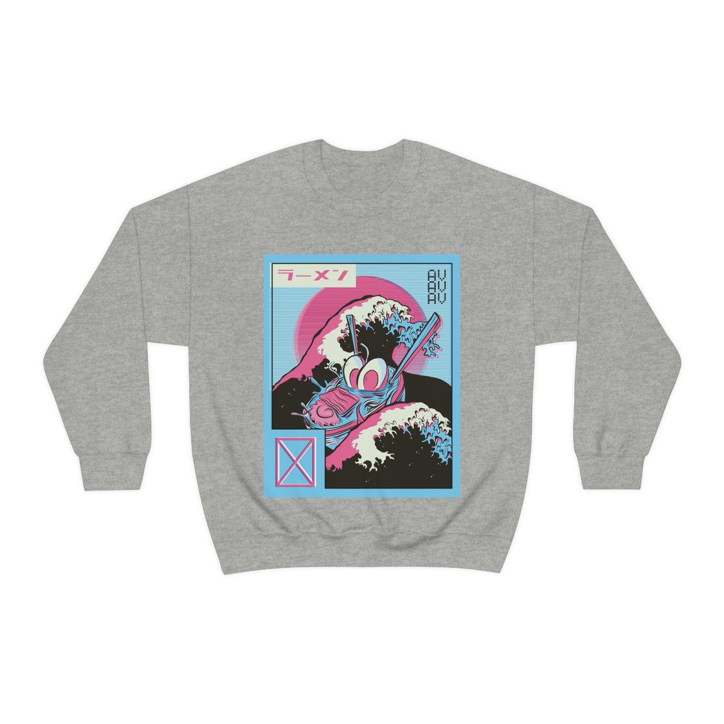 Japanese Aesthetic Ramen Wave Retrowave Sweatshirt