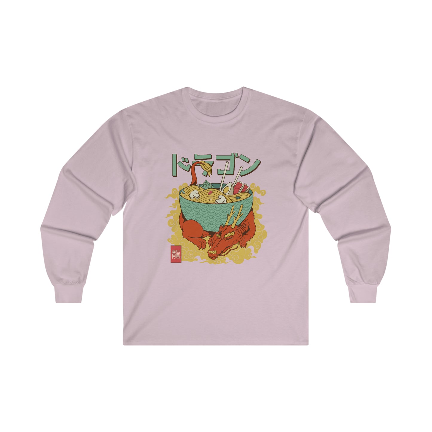 Japanese Aesthetic Dragon Ramen Long Sleeve Shirt