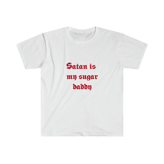 Satan is my sugar daddy Goth Y2k Clothing Alt Aesthetic Goth Punk T-Shirt