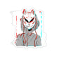 Japanese Aesthetic Kitsune Japan Mask Sticker