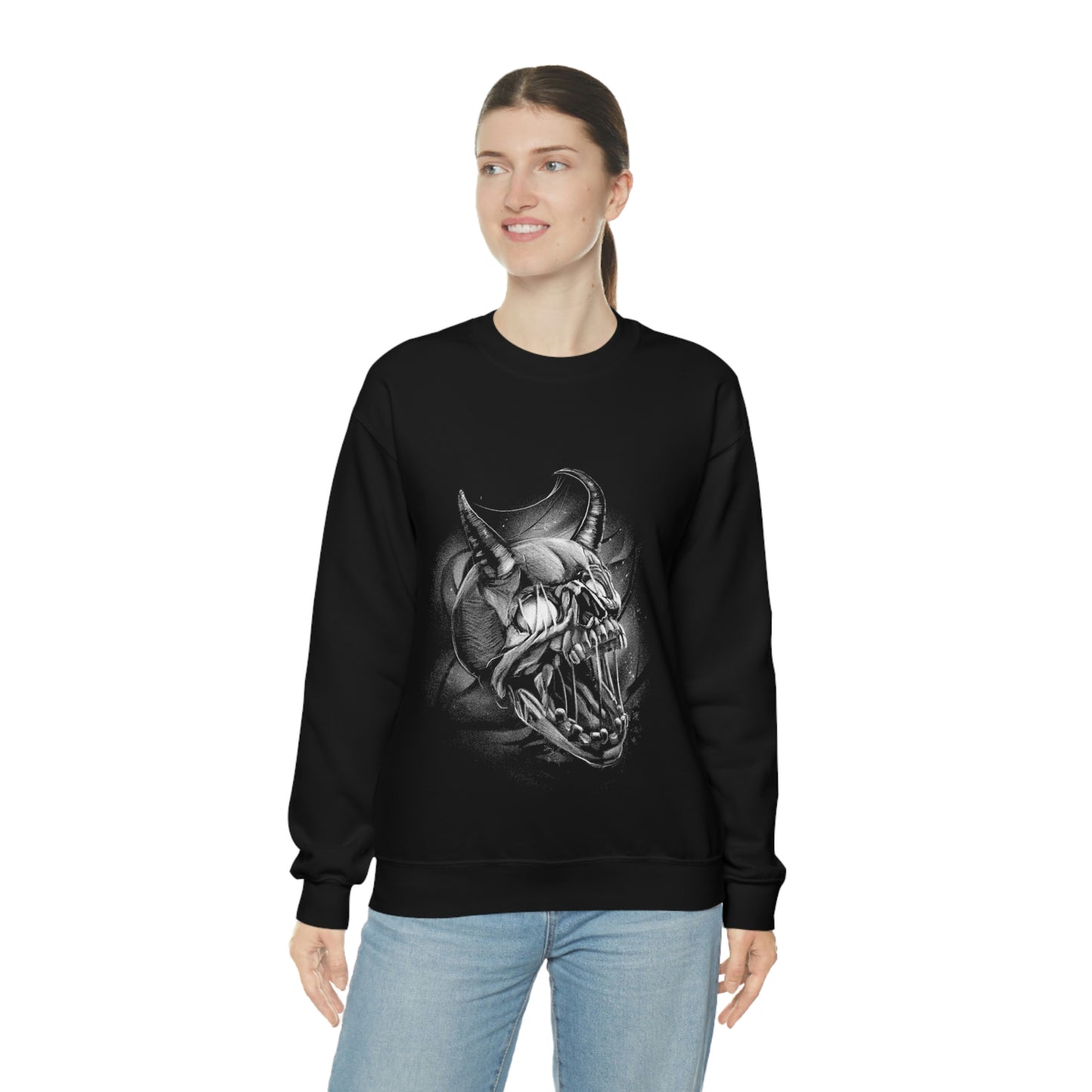 Devil Horror Skull Goth Aesthetic Sweatshirt