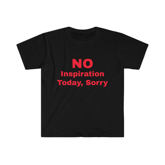 No Inspiration Today Sorry Y2k Clothing Aesthetic Alt T-Shirt