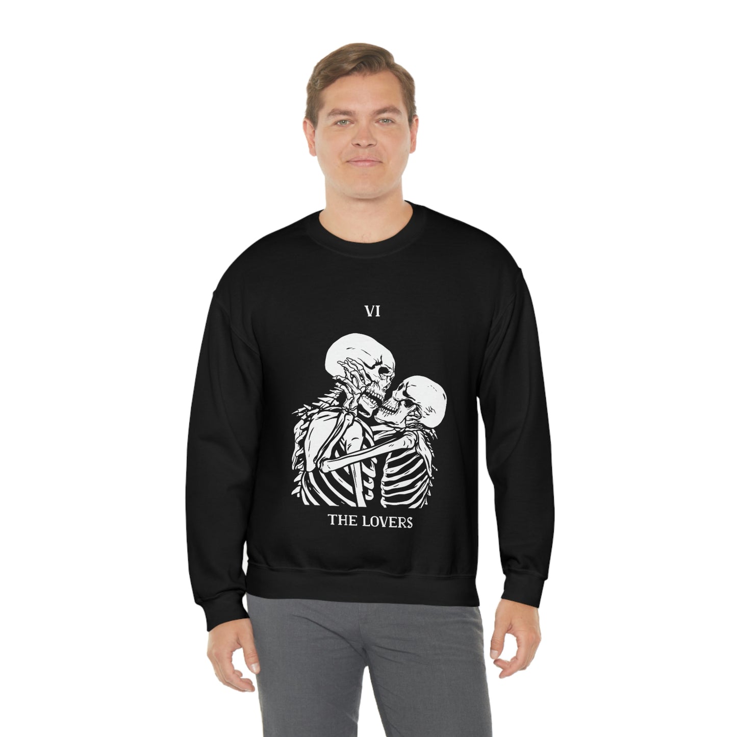 The Lovers Tarrot Card Goth Aesthetic Sweatshirt