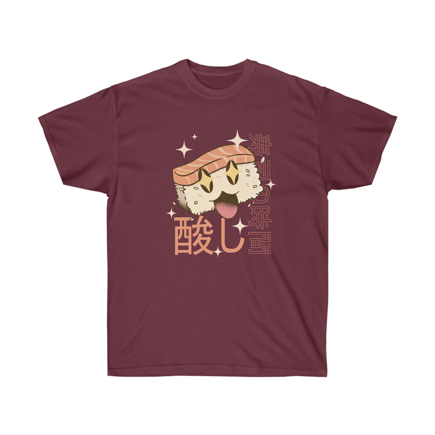 Kawaii Aesthetic Cute Sushi Illustration T-Shirt