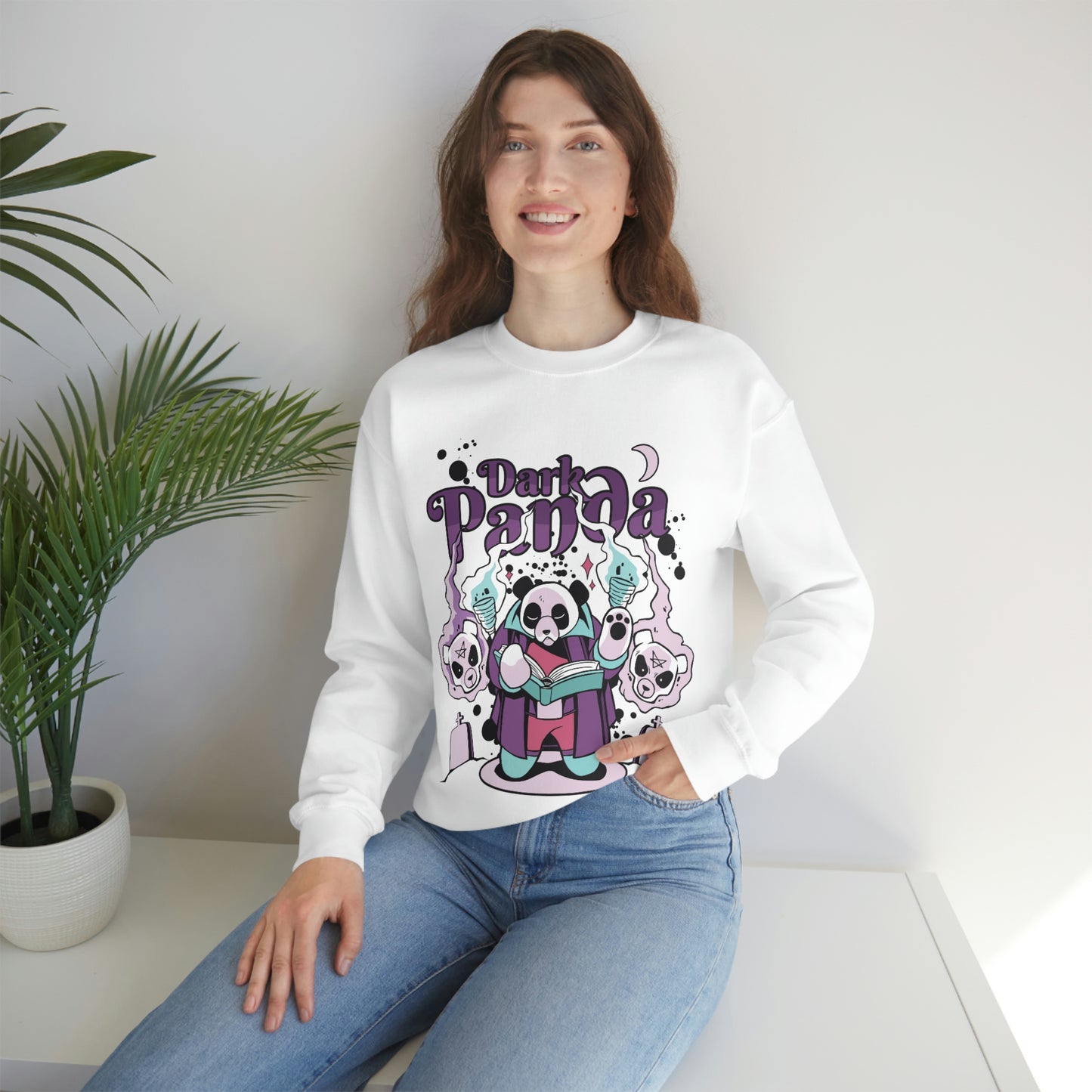 Dark Panda Pastel Goth Aesthetic Sweatshirt