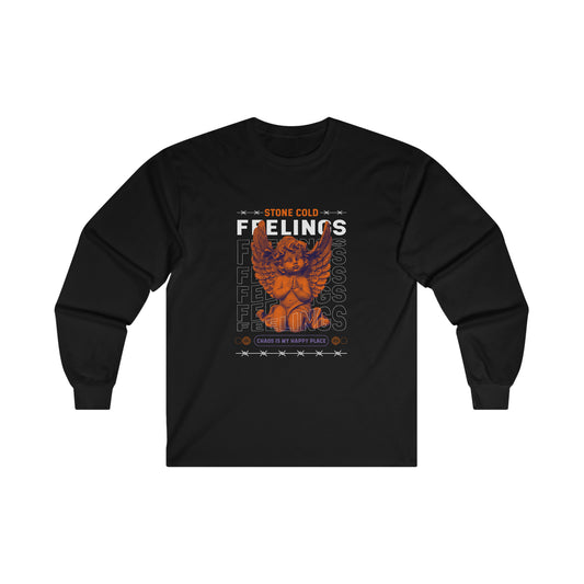 Stone Cold Feelings Y2k Angel Aesthetic Long Sleeve T-Shirt