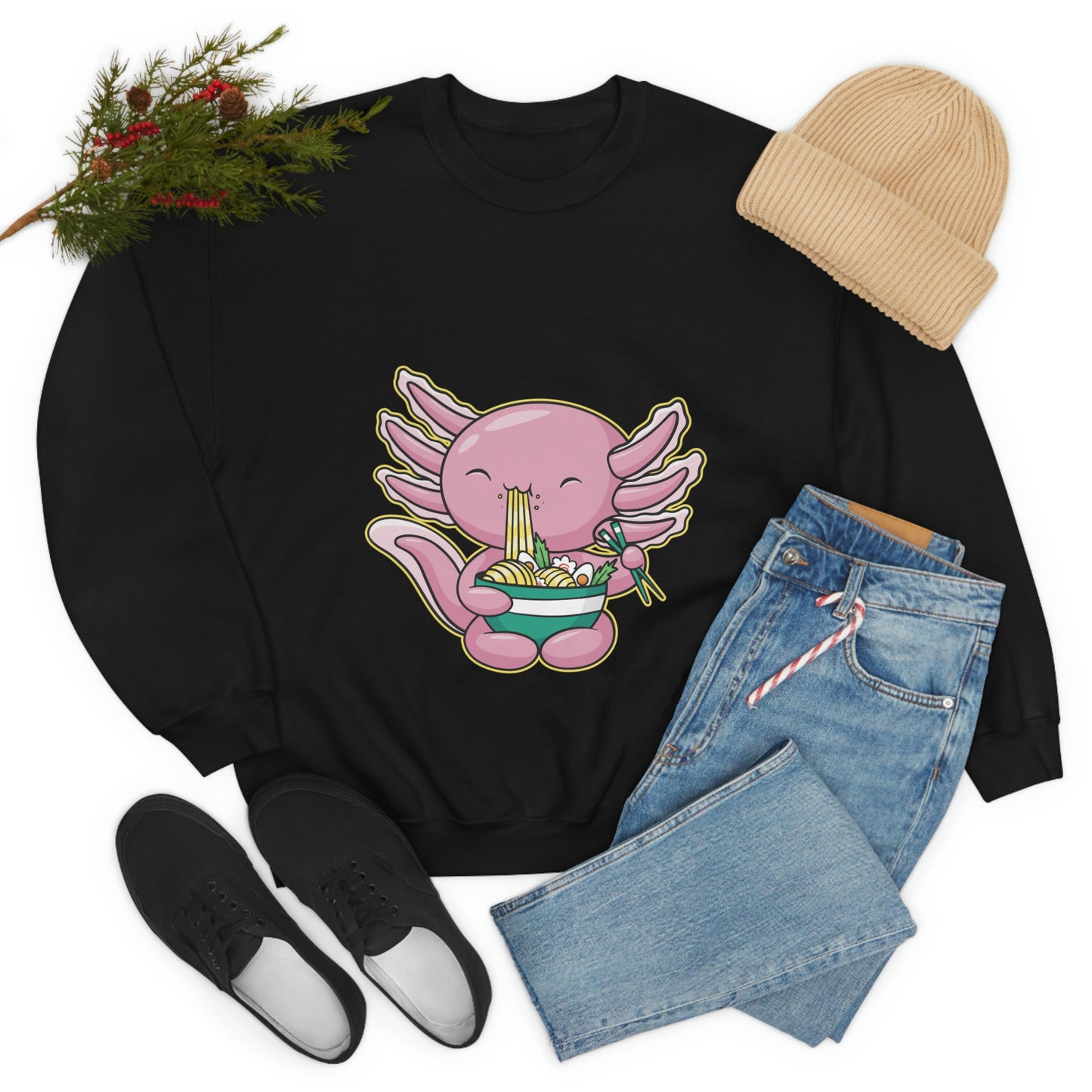 Kawaii Aesthetic, Yami Kawaii, Japanese Aesthetic Otaku Cute Axolotl Sweatshirt