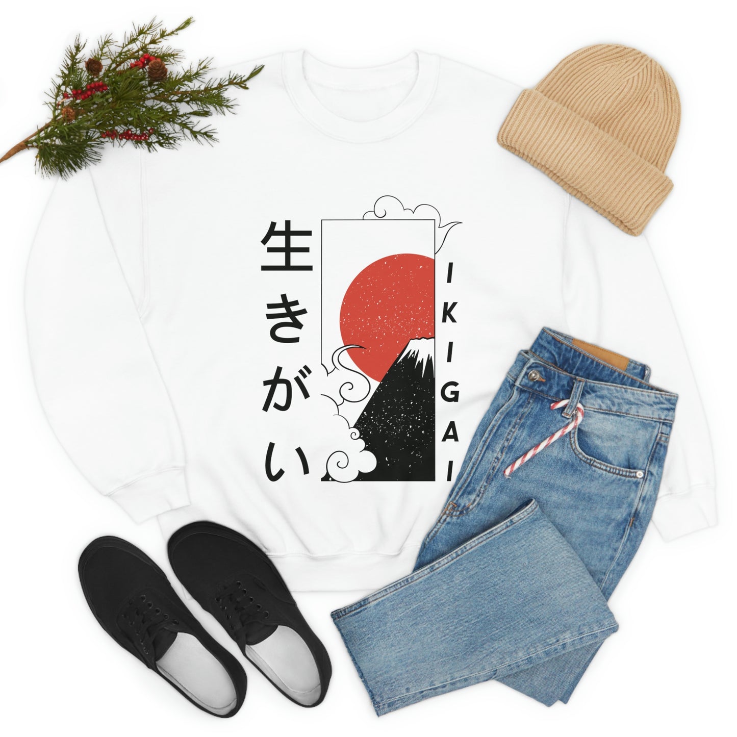 Japanese Aesthetic Ikigai Graphic