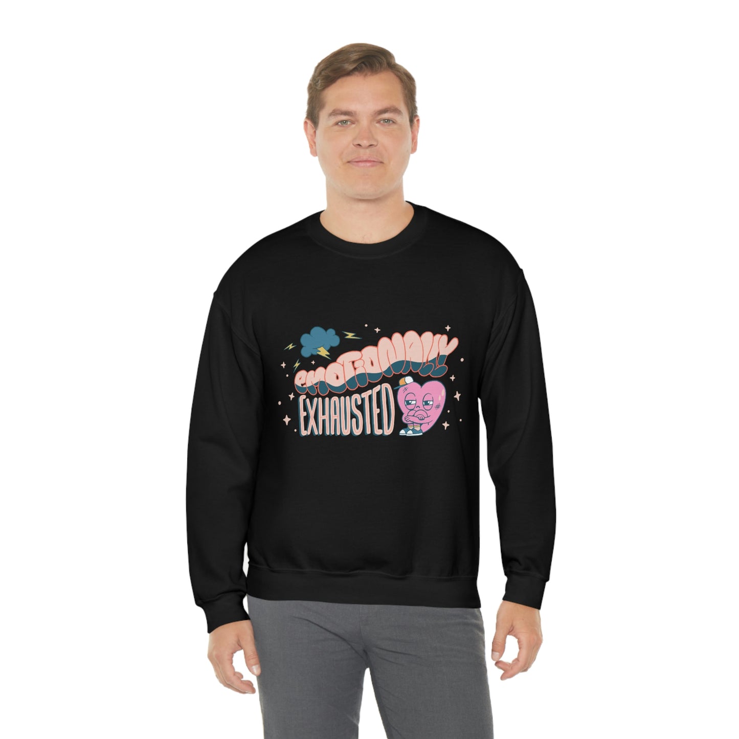 Anti Valentines Day Emotionally Exhausted Sweatshirt