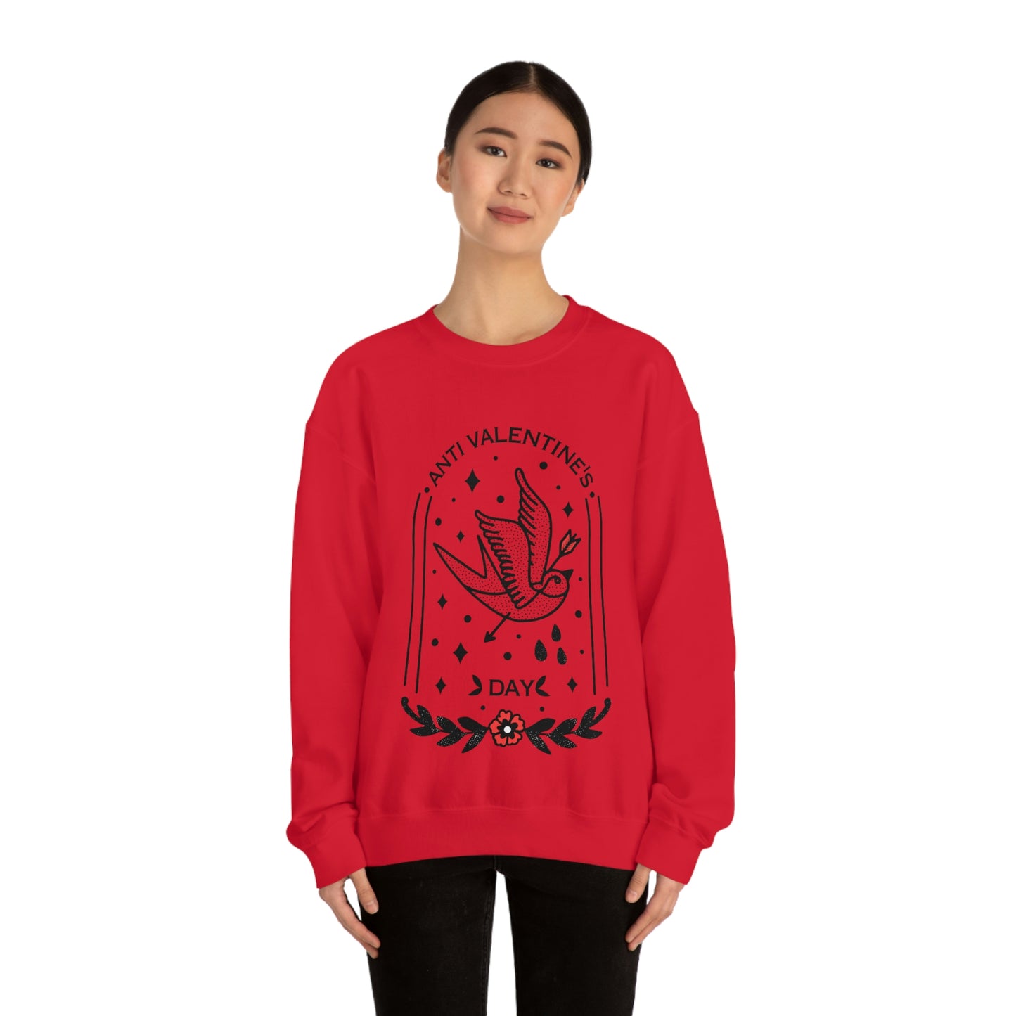 Anti Valentines Day Tattoo Aesthetic Sweatshirt