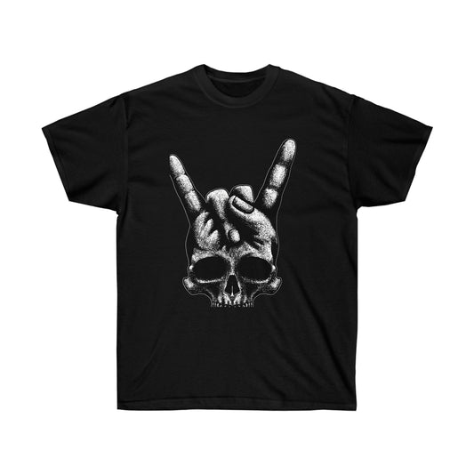 Heavy Metal Skull Rock Sign T-Shirt