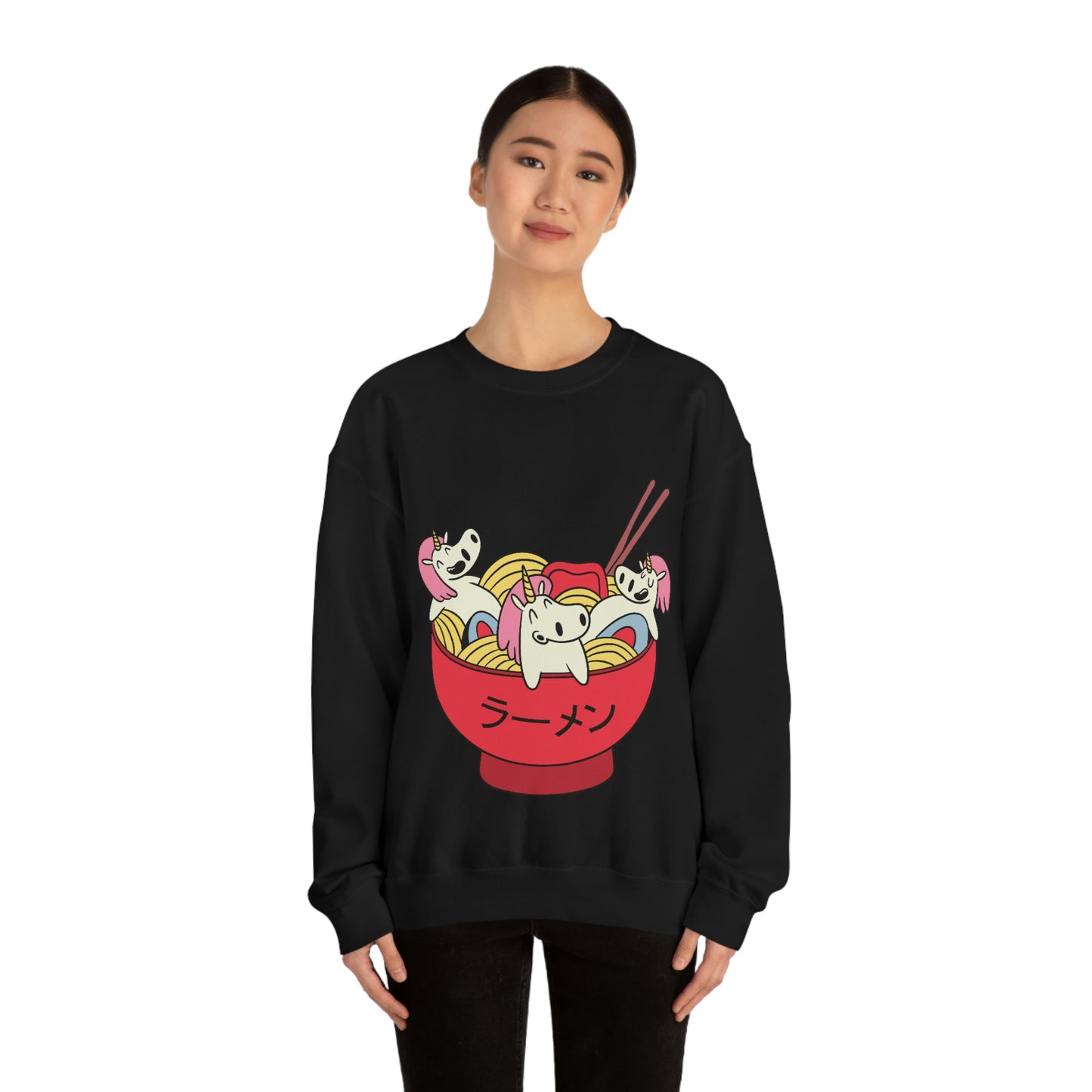 Japanese Aesthetic Unicorn In Ramen Sweatshirt